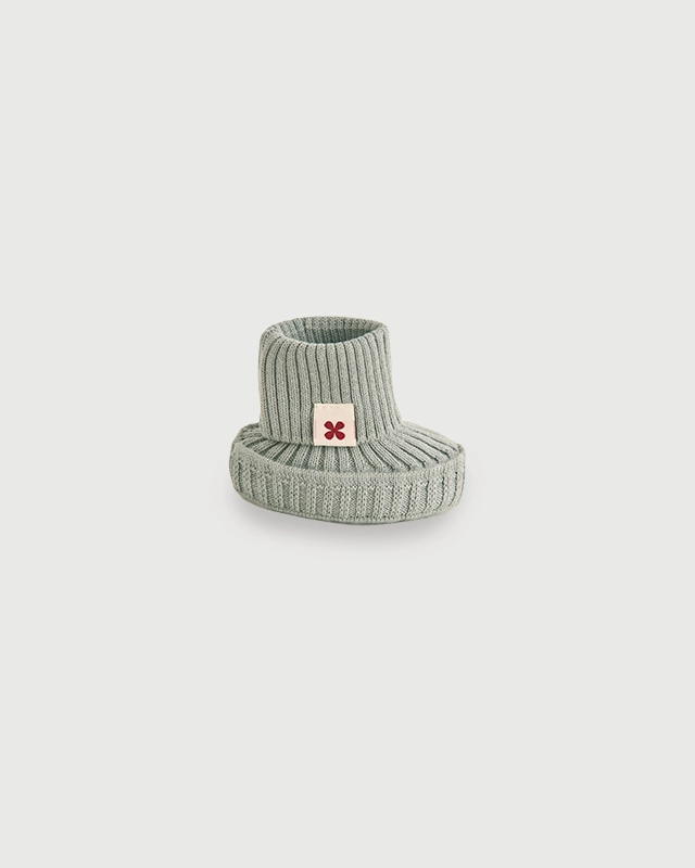 Пинетки детские Loomknits PIN002N серо-зеленый