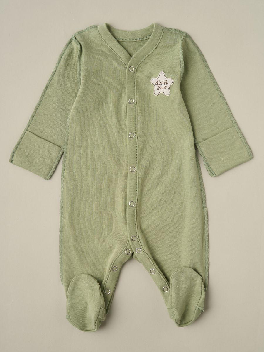 Комбинезон на кнопках Little Star Звездочка Little Star 30032 (ЧЗ-мз) фисташковый 56