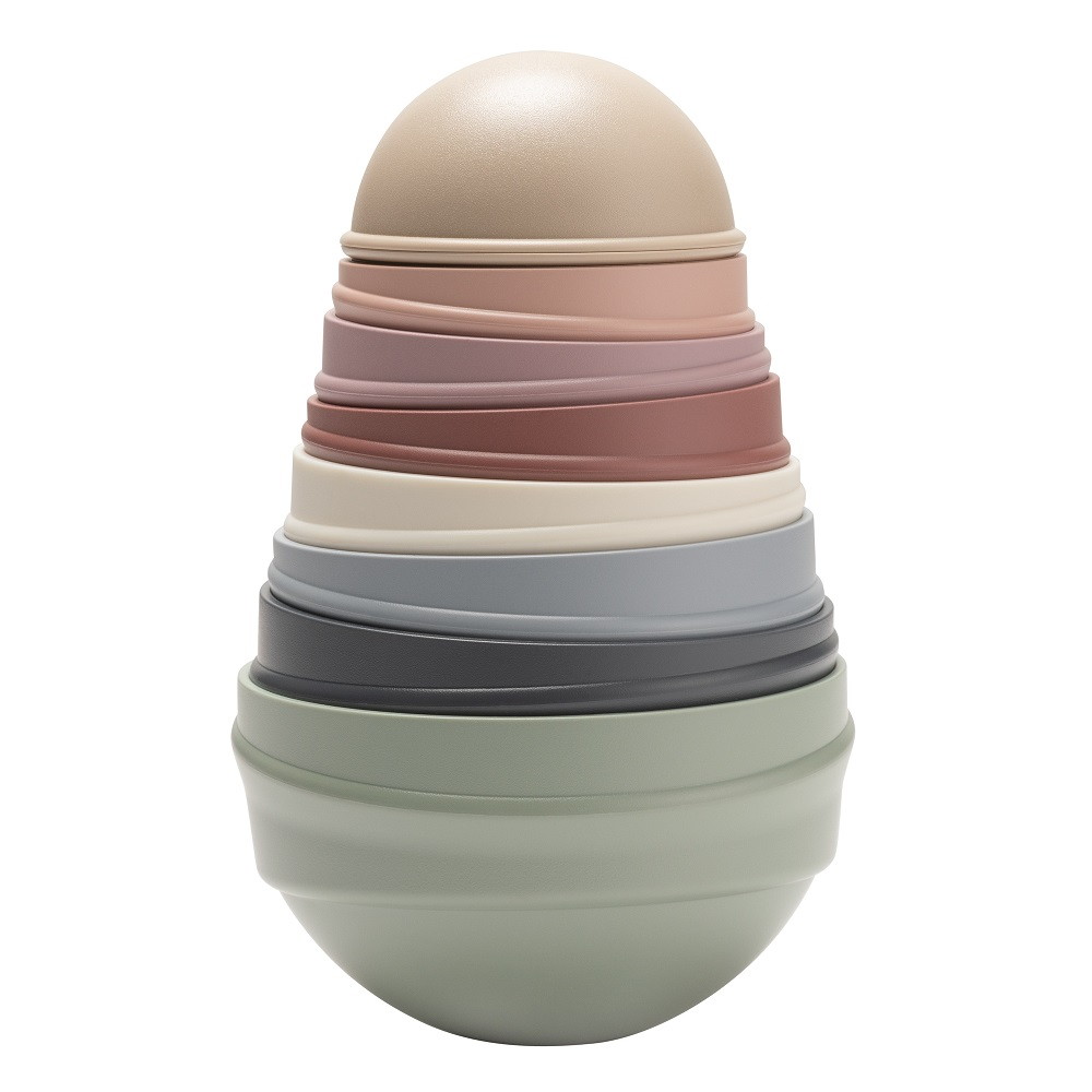 Пирамидка для малышей Bibs Wobbly Tower 4100100 Pastel Rainbow
