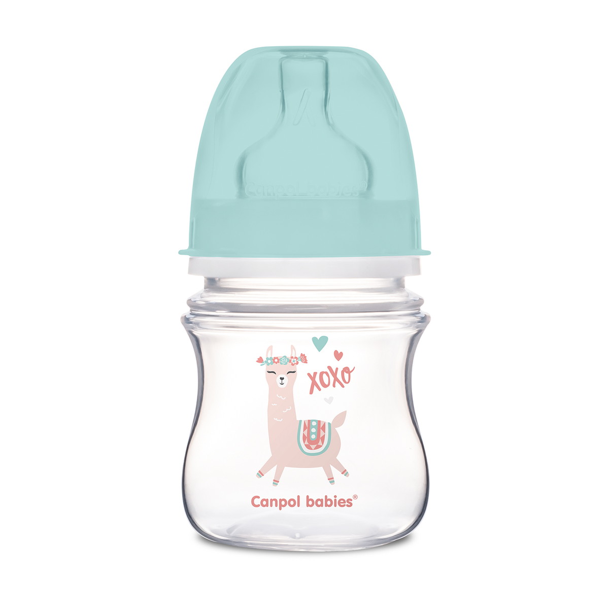 Бутылочка для кормления Canpol babies Exotic Animals c широким горлом 120 мл, 0+ 35/220 зеленый