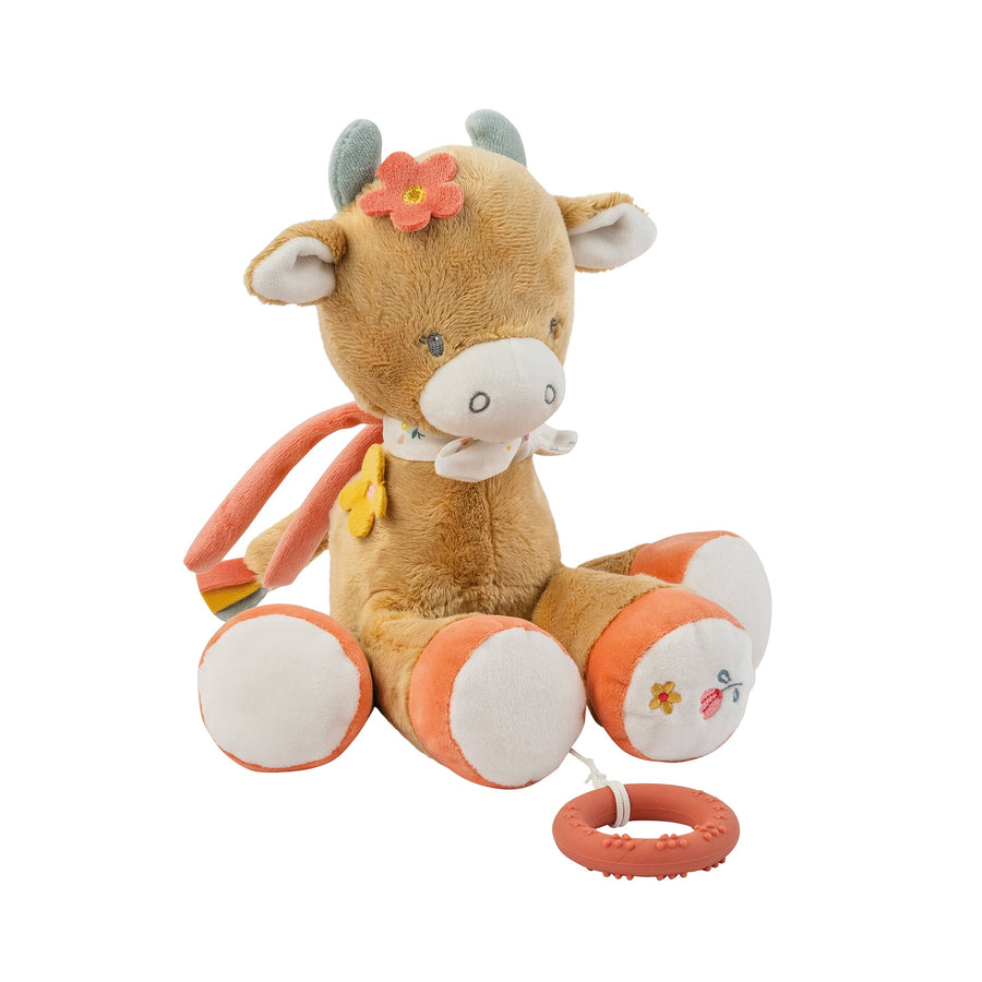 Игрушка мягкая Nattou Musical Soft Toy Mila Zoë Lana Корова музыкальная 266062