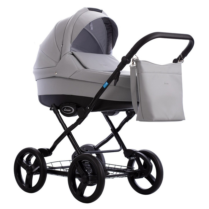 Детская коляска AroTeam Cocoline Prima 2 в 1 03 серая кожа