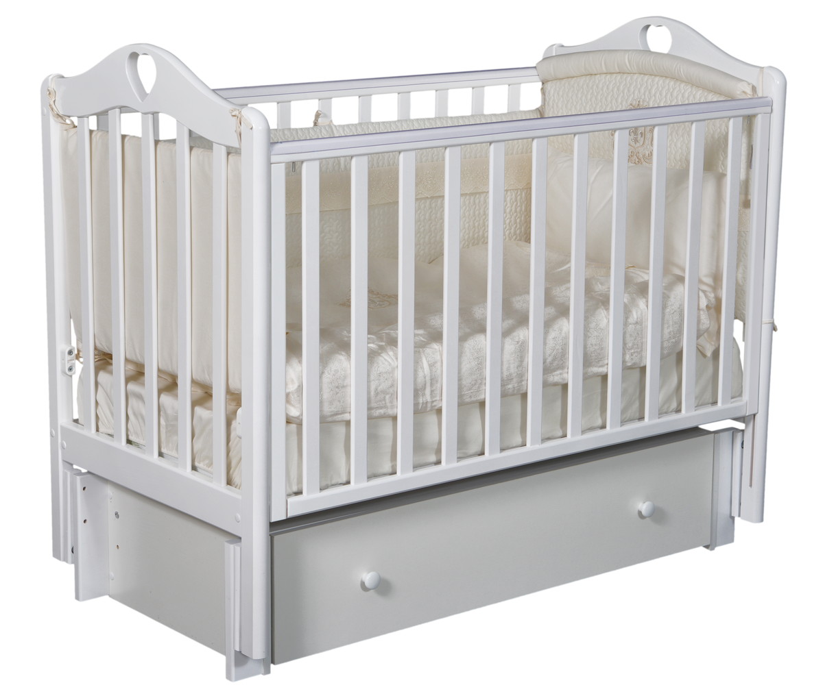 Детская кроватка Bellini Margaret Premium (универсальный маятник) белый