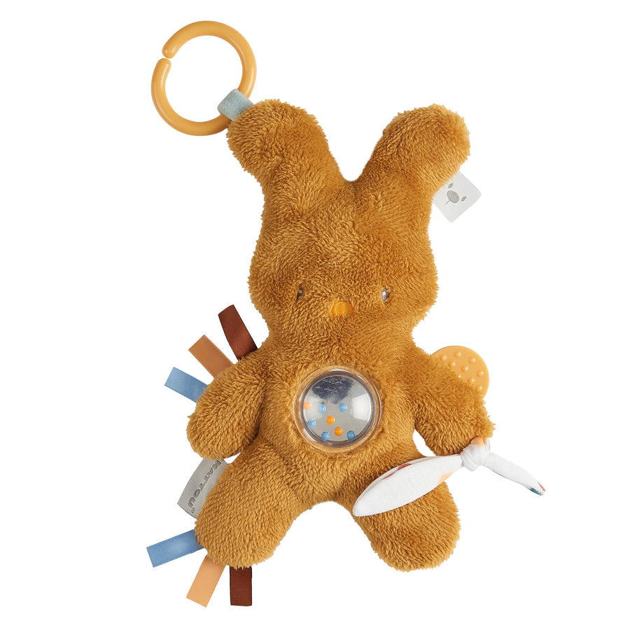 Игрушка мягкая Nattou Soft toy Tipidou Activity Кролик ocher 830133