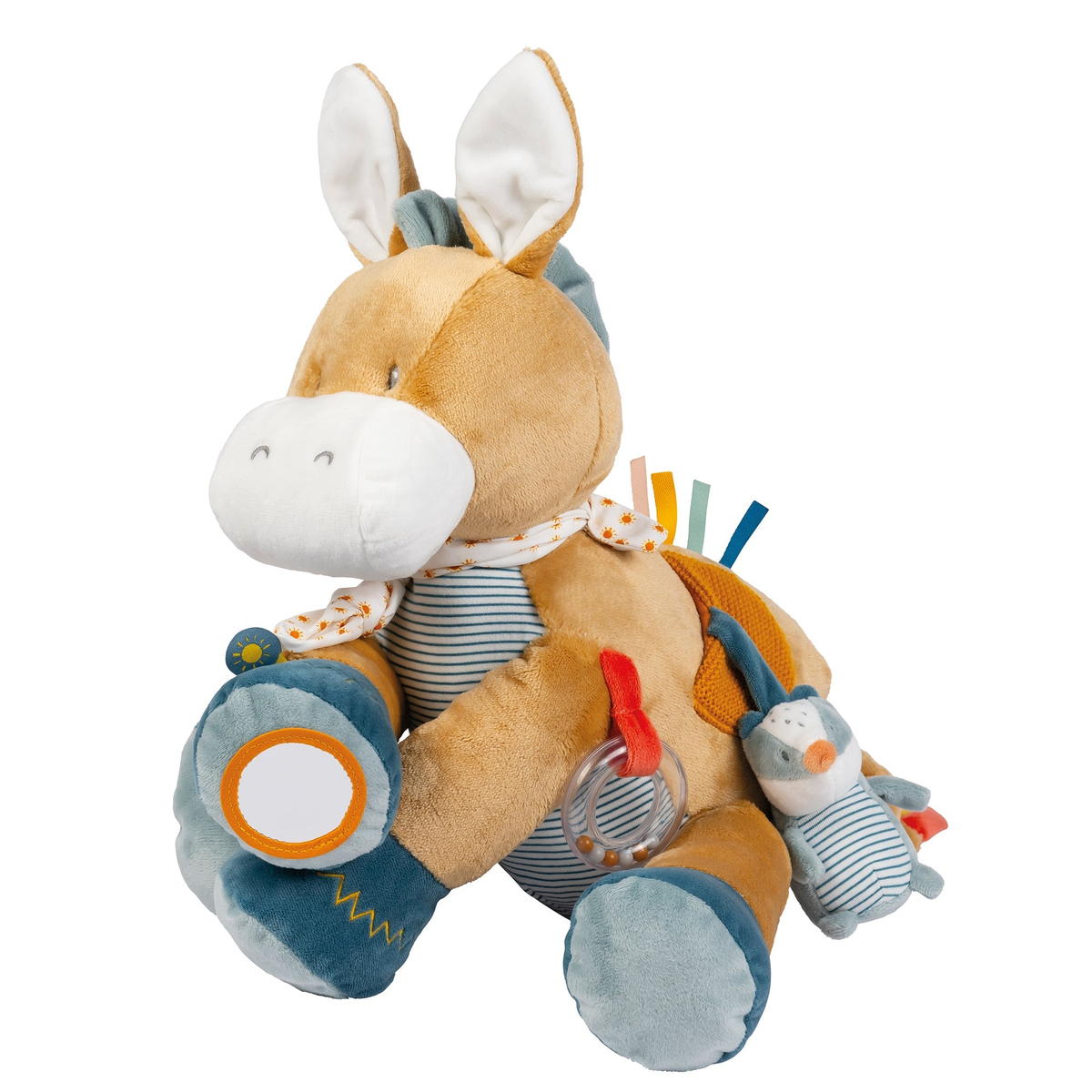Игрушка мягкая Nattou Soft toy FELIX & LEO Activity Ослик 595285
