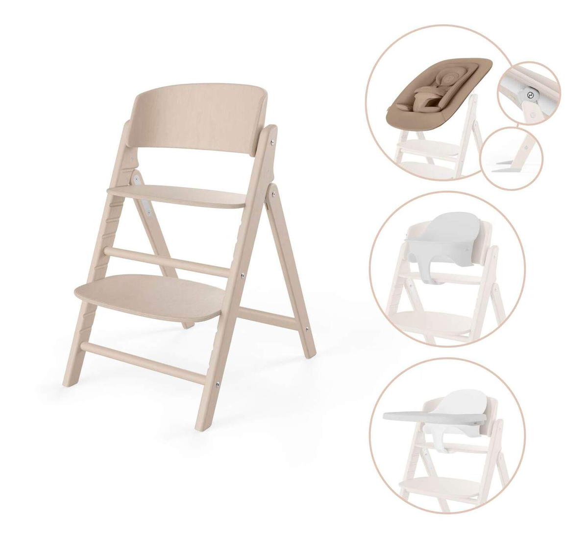 Стульчик для кормления Cybex Click & Fold 4 в 1 All Natural