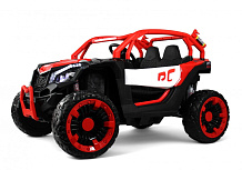 Детский электромобиль RiverToys X707XX BLACK-RED/черно-красный
