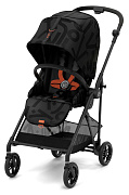 Прогулочная коляска Cybex Melio Street Real Black с дождевиком