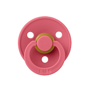 Пустышка латексная Bibs Colour Symmetrical, 0+ 121262 Coral