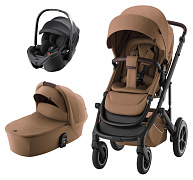 Коляска 3 в 1 Britax Roemer Smile 5Z LUX + автокресло Baby-Safe PRO Classic Deep Black Warm Caramel
