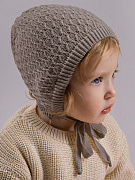 Шапочка вязаная AmaroBaby Berry демисезонная ЧЗ коричневый 38