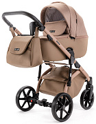 Детская коляска Adamex Nola Natura 3 в 1 N-5-CAMEL (Т.БЕЖ + Т.БЕЖ.КОЖА)