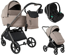 Детская коляска Pituso Teffy 3 в 1 с автокреслом Baesa Black Hazel/Graphite