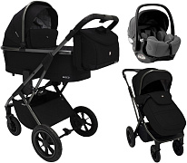 Коляска 3 в 1 Sweet Baby Rocco Air + автокресло Premier Grey Black (Air)