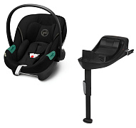 Автокресло Cybex Aton S2 i-Size с базой Base One Moon Black