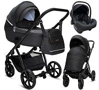 Детская коляска Noordi Fjordi V2 3 в 1 с автокреслом Terra Edusky Black 1462815 Voyager Black