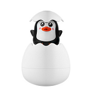 Игрушка для ванной 2 в 1 Roxy-Kids яйцо-лейка REGG-003 чёрный пингвин