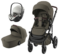 Коляска 3 в 1 Britax Roemer Smile 5Z LUX и автокресло Baby-Safe PRO LUX Linen Grey Urban Olive