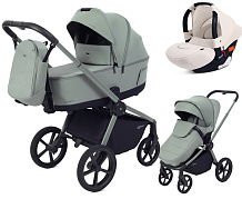 Детская коляска Rant Flex Therm Soft 3 в 1 с автокреслом Cruise Beige Forest Green