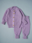 Кофточка и штаны Little Star Версаль 80033 (ЧЗ-нк) орхидея 62