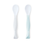Набор ложек Happy Baby для кормления 2 шт grey&blue