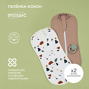 Пеленка-кокон Rant Mosaic 2 шт. Beige 56