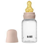 Бутылочка для кормления Bibs с латексной соской, медленный поток, 150 мл 5016244 Blush