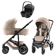 Коляска 3 в 1 Britax Roemer Smile 5Z Style и автокресло Baby-Safe PRO Style Carbon Black Teak