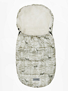 Конверт меховой AmaroBaby Snowy Baby 105 см Олени бежевый