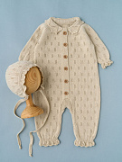 Комплект 2 пр. Little Star комбинезон чепчик 80375 экрю 56