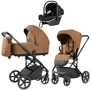 Коляска Carrello Alfa CRL-6522 2025 Nova DK791 Grey Line 3 в 1 Honey Beige