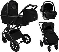 Коляска 3 в 1 Sweet Baby Rocco Air + автокресло Premier Black Black (Air)