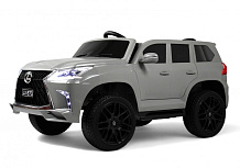 Детский электромобиль RiverToys Lexus 570 E555EE серый