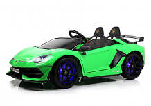 Детский электромобиль RiverToys Lamborghini Aventador SVJ A111MP зеленый