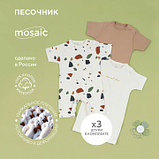 Комбинезон-песочник Rant Mosaic 1375 3 шт Beige 80