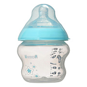 Бутылочка для кормления Uviton premium широкое горлышко Тommy baby 150 мл 0646/01 голубой