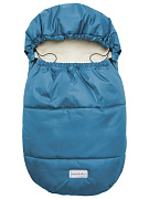 Конверт меховой AmaroBaby Snowy Travel 85 см серо-голубой
