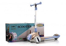 Детский самокат RiverToys HB-T8 голубой