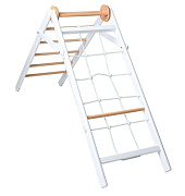 Детский спортивный комплекс Perfetto Sport Piccolo angolo in legno bianco-naturale