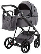 Детская коляска Adamex Delta Natura 3 в 1 DN-10-STONE  (Т.СЕРЫЙ)