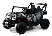 Детский электромобиль RiverToys Buggy P333PP серый камуфляж