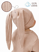 Чепчик (шапочка) AmaroBaby Fashion bunny бежевый 38