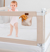 Барьер для кровати AmaroBaby Linear 140 см бежевый
