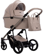 Детская коляска Bebetto Loren Sand 2 в 1 01 св.бежевая кожа