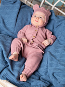 Костюм вязаный Little Star кофточка штанишки Лапша 0011 розовый вереск 62