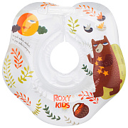 Круг на шею для купания Roxy-Kids белый/коричневый