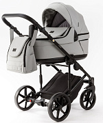Детская коляска Adamex Locco Light Deluxe 3 в 1 LL-SA03 (СВ.СЕРАЯ КОЖА)