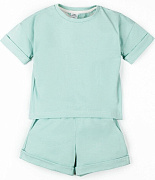 Костюм детский Amarobaby Jump футболка,шорты мятный 116