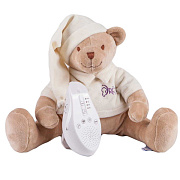 Мягкая игрушка Drema BabyDou Мишка с белым и розовым шумом 101 бежевый